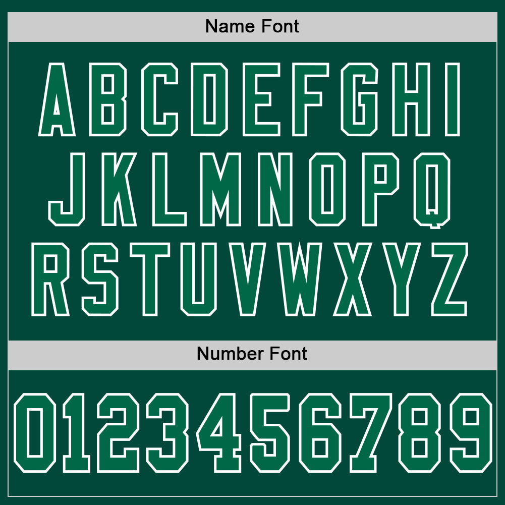 Personalized Green Kelly Green-White Mesh Authentic Throwback Football Jersey Team Custom Name and Number Custom Kelly Green Throwback Football Jersey with Personalized Name and Number - Authentic Mesh Team Gear Personalized Green - Image 4
