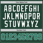 Custom Name and Number Performance T-Shirt in Kelly Green and White - Personalized Team Tee Personalized Green Kelly Green-White