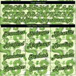 Custom Name and Number Dollar Sign Performance T-Shirt, Neon Green-Black 3D Money Theme Design, Team Apparel Personalized