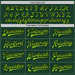 Customizable Green and Black Neon Varsity Letterman Jacket with Team Name and Number - Full-Snap Bomber Style Personalized
