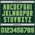 Custom Authentic Baseball Jersey with Neon Green-White Design, Personalized Name & Number Personalized Green Neon Green-White