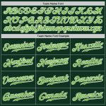 Custom Authentic Baseball Jersey with Neon Green-White Design, Personalized Name & Number Personalized Green Neon Green-White