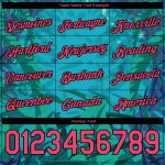 Personalized Tropical Hawaii Pelican Performance T-Shirt with Custom Name & Number - Green Pink Black 3D Pattern Design Personalized