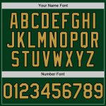 Custom Name and Number Green Old Gold-Black Mesh Throwback Baseball Jersey - Personalized Authentic Team Apparel Personalized