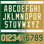 Custom Green Gold Cream Gradient Baseball Jersey with Personalized Name and Number - Authentic Fashion Team Gear Personalized