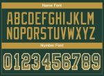 Custom Green Gold White Drift Fashion Football Jersey - Personalized Name and Number Personalized Green Old Gold-White Mesh