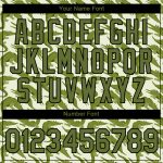 Custom Name and Number Crocodile Performance T-Shirt - Personalized Green Olive-Black 3D Pattern Design Personalized Green