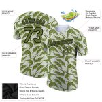 Custom Name and Number Crocodile Performance T-Shirt - Personalized Green Olive-Black 3D Pattern Design Personalized Green