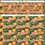 Personalized Citrus Fruit 3D Pattern Performance T-Shirt with Custom Name & Number - Green Orange-White Design Personalized