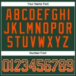 Custom Name and Number Authentic Baseball Jersey in Green Orange-White Drift Fashion Personalized Green Orange-White Authentic