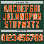 Personalized Authentic Green and Orange-White Sleeveless Baseball Jersey Personalized Green Orange-White Authentic Sleeveless