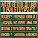 Personalized Authentic Baseball Jersey - Green Orange White Mesh Throwback Personalized Green Orange-White Mesh Authentic