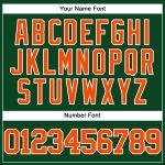 Personalized Authentic Baseball Jersey - Green Orange White Mesh Throwback Personalized Green Orange-White Mesh Authentic
