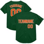 Personalized Authentic Baseball Jersey - Green Orange White Mesh Throwback Personalized Green Orange-White Mesh Authentic