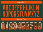 Custom Team Football Jersey with Personalized Name & Number - Green Orange-White Mesh Drift Fashion Personalized Green Orange-White