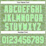 Custom Animal Cow Baseball Jersey with Personalized Name and Number 3D Green Pea Green-White Pattern Design Personalized