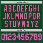 Custom Personalized Baseball Jersey with Team Name & Number - Green, Pink, Black, Light Blue Authentic Throwback Personalized