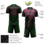 Custom Name Number Soccer Jersey Team Personalized Green Pink Sublimation Uniform Personalized Green Pink Sublimation Soccer