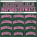 Customizable Green Pink-White Authentic Drift Baseball Jersey with Team Name and Number Personalized Green Pink-White Authentic
