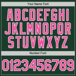 Custom Name and Number Personalized Baseball Jersey Green Pink White Authentic Sleeveless Team Apparel Personalized Green