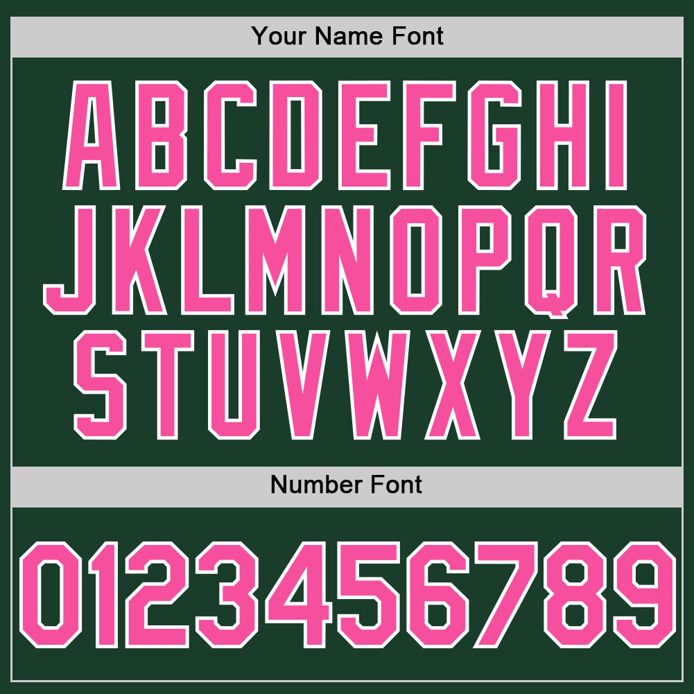 Personalized Green Pink-White Authentic Sleeveless Baseball Jersey Team Custom Name and Number Custom Name and Number Personalized Baseball Jersey Green Pink White Authentic Sleeveless Team Apparel Personalized Green - Image 4