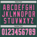 Custom Team Hockey Jersey Personalized with Name & Number - Green Pink White Personalized Green Pink-White Hockey Jersey
