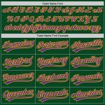 Custom Name Number Baseball Jersey - Personalized Authentic Green Purple Gold Throwback Team Jersey Personalized Green Purple-Gold