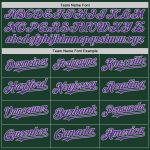 Custom Name and Number Baseball Jersey - Personalized Green Purple-Gray Authentic Sleeveless Team Jersey Personalized Green