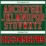 Custom Name and Number Personalized Baseball Jersey - Authentic Green Red and Black Team Jersey Personalized Green Red-Black