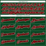 Custom Name and Number Personalized Baseball Jersey - Authentic Green Red and Black Team Jersey Personalized Green Red-Black