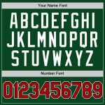 Custom Name and Number Authentic Throwback Baseball Jersey - Personalized Green Red-Black Team Jersey Personalized Green