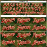 Personalized 3D Checkered Bomber Jacket in Green Red Cream - Full-Snap Varsity Letterman Style Personalized Green Red-Cream