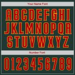 Custom Name and Number Authentic Baseball Jersey - Personalized Green Red-Gold Team Jersey Personalized Green Red-Gold Authentic