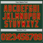 Personalized Authentic Green Red-Gold Sleeveless Baseball Jersey Personalized Green Red-Gold Authentic Sleeveless Baseball