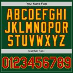 Custom Name Number Throwback Baseball Jersey - Personalized Green Red Gold Team Jersey Personalized Green Red-Gold Authentic