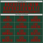 Custom Name and Number Golf Polo Shirt - Personalized Performance Green Red Team Apparel Personalized Green Red Performance