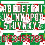 Personalized Christmas 3D Performance T-Shirt in Green Red-White for Holiday Celebrations Personalized Green Red-White Christmas