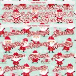 Custom Name Number Christmas 3D Performance T-Shirt - Personalized Green and Red-White Holiday Tee Personalized Green Red-White