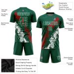 Custom Mexico Soccer Jersey with Sublimation, Personalized Red-White Design, Custom Name and Number Personalized Green Red-White