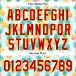 Personalized 3D Pattern Pineapple Baseball Jersey with Custom Name and Number - Green Red-Yellow Team Apparel Personalized