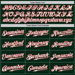 Custom Authentic Split Baseball Jersey with Personalized Name & Number - Green Red-Yellow Fashion Team Jersey Personalized