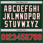 Custom Authentic Split Baseball Jersey with Personalized Name & Number - Green Red-Yellow Fashion Team Jersey Personalized