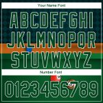 Custom Name and Number Billiards Baseball Jersey - Personalized Green White 3D Pattern Design Personalized Green White 3D