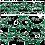 Personalized 3D Pattern Design Green White Baseball Jersey for Billiards Snooker 8 Ball Personalized Green White 3D Pattern