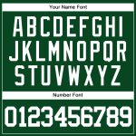 Custom Team Baseball Jersey with Personalized Name and Number in Green and White Personalized Green White Authentic Baseball