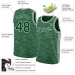 Custom Name Number Personalized Green White City Edition Basketball Jersey Personalized Green White Authentic City Edition