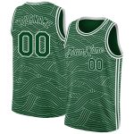 Custom Name Number Personalized Green White City Edition Basketball Jersey Personalized Green White Authentic City Edition