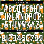 Custom Name and Number Beer T-Shirt - Personalized 3D Pattern Green Black Performance Shirt Personalized Green White-Black