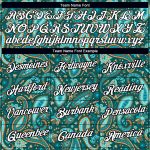 Custom Team Name & Number Performance T-Shirt - Personalized 3D Floral Design in Green, White & Black Personalized Green