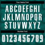 Custom Name and Number Soccer Jersey - Personalized Green White-Black Sublimation Uniform for Team Personalized Green White-Black
